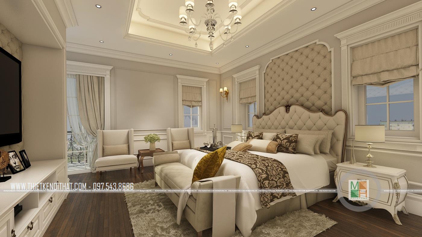 Thiết kế nội thất biệt thự tân cổ điển tại Nghệ An